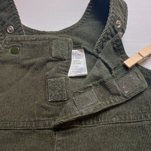 Vintage-Style Mc Baby Overalls 6–9M Snap Button Corduroy Overalls - Picture 4 of 10
